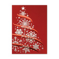 Beautiful Tree Greeting Card - Silver Lined White Fastick  Envelope